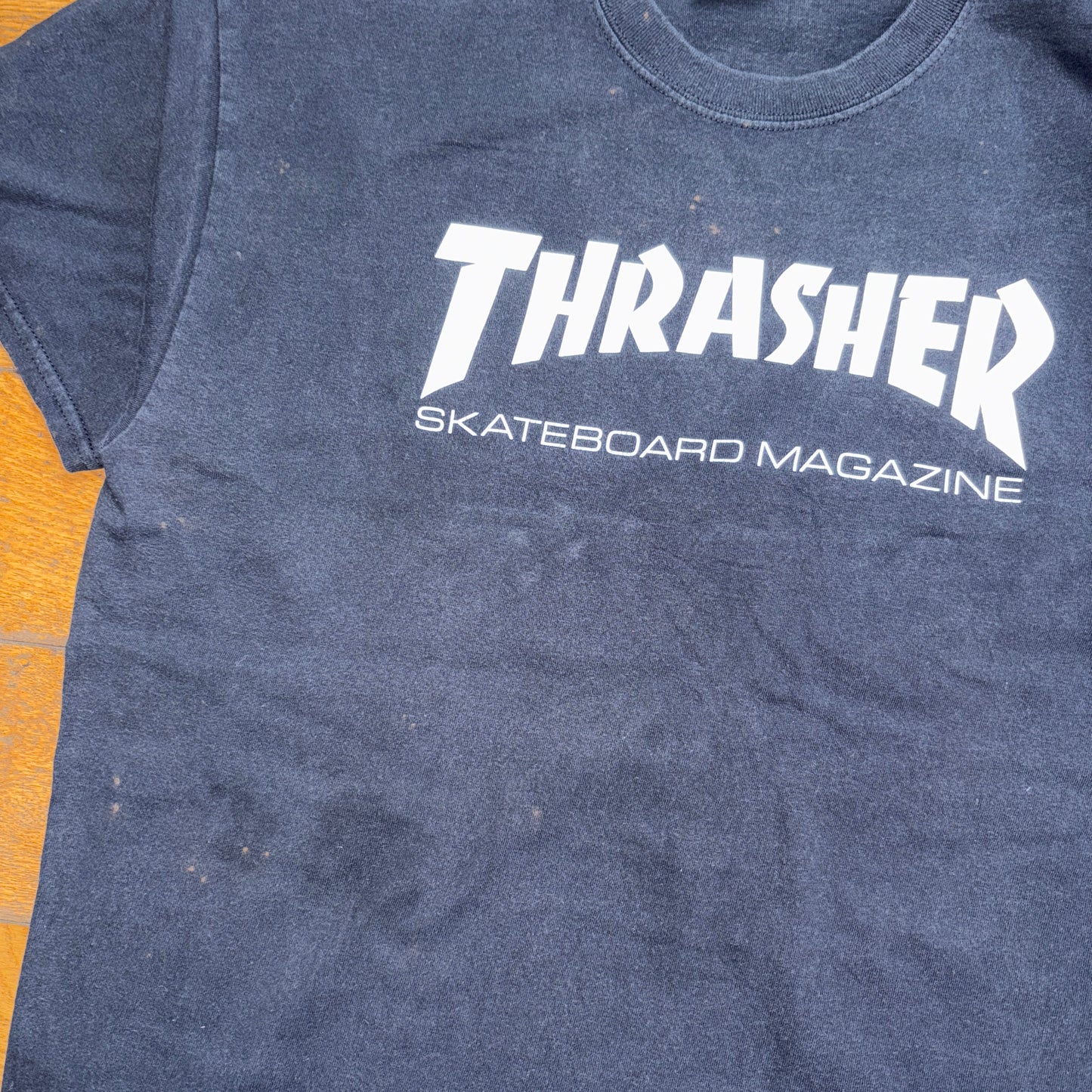 Vintage Thrasher Black Skate T-Shirt - M