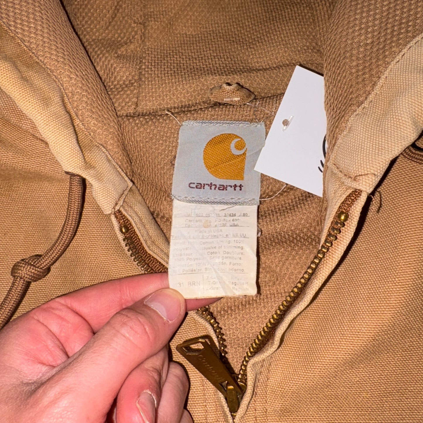 Vintage Carhartt Brown Active Workwear Jacket - XL