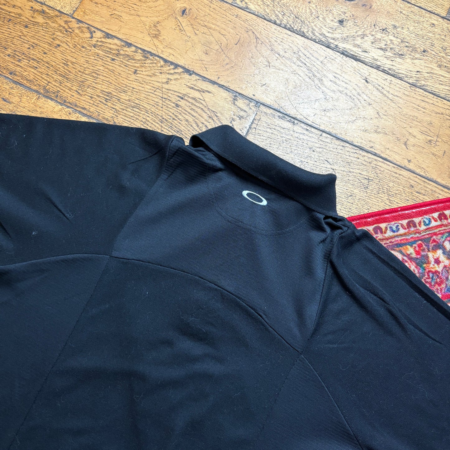 Vintage Oakley Black Polo Shirt - M