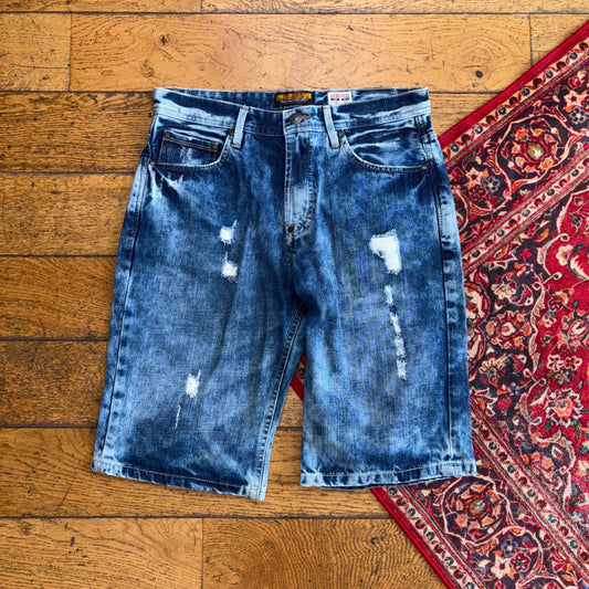 Vintage Pull and Bear Blue Denim Shorts - 32