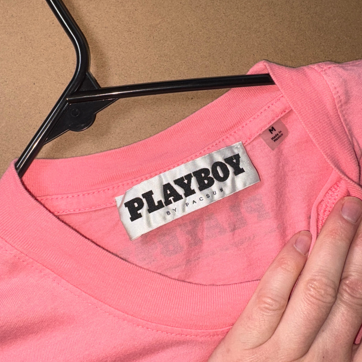 Playboy Pink Graphic Long Sleeve T Shirt - M
