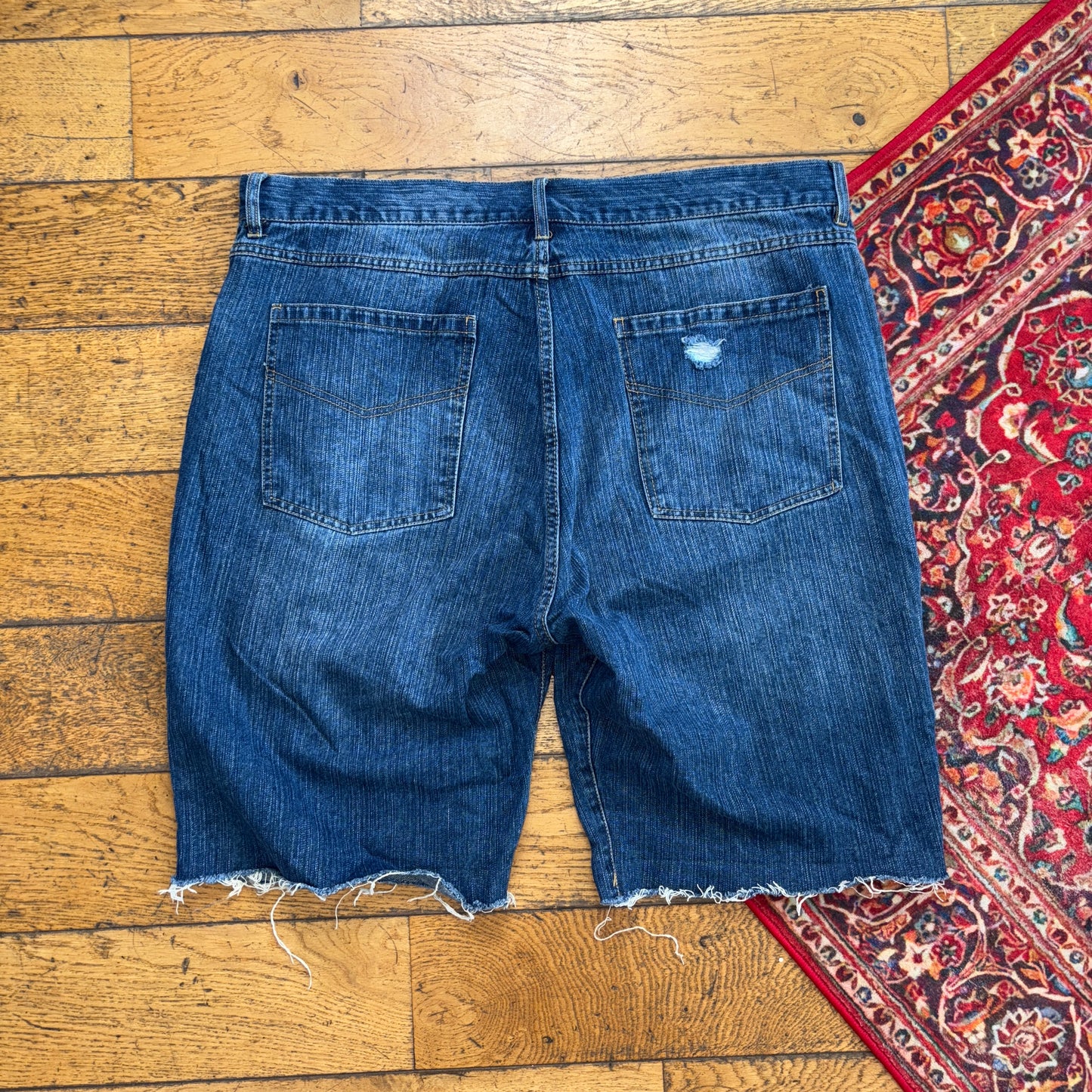 Vintage Hip Hop Baggy Blue Shorts Jorts - 40