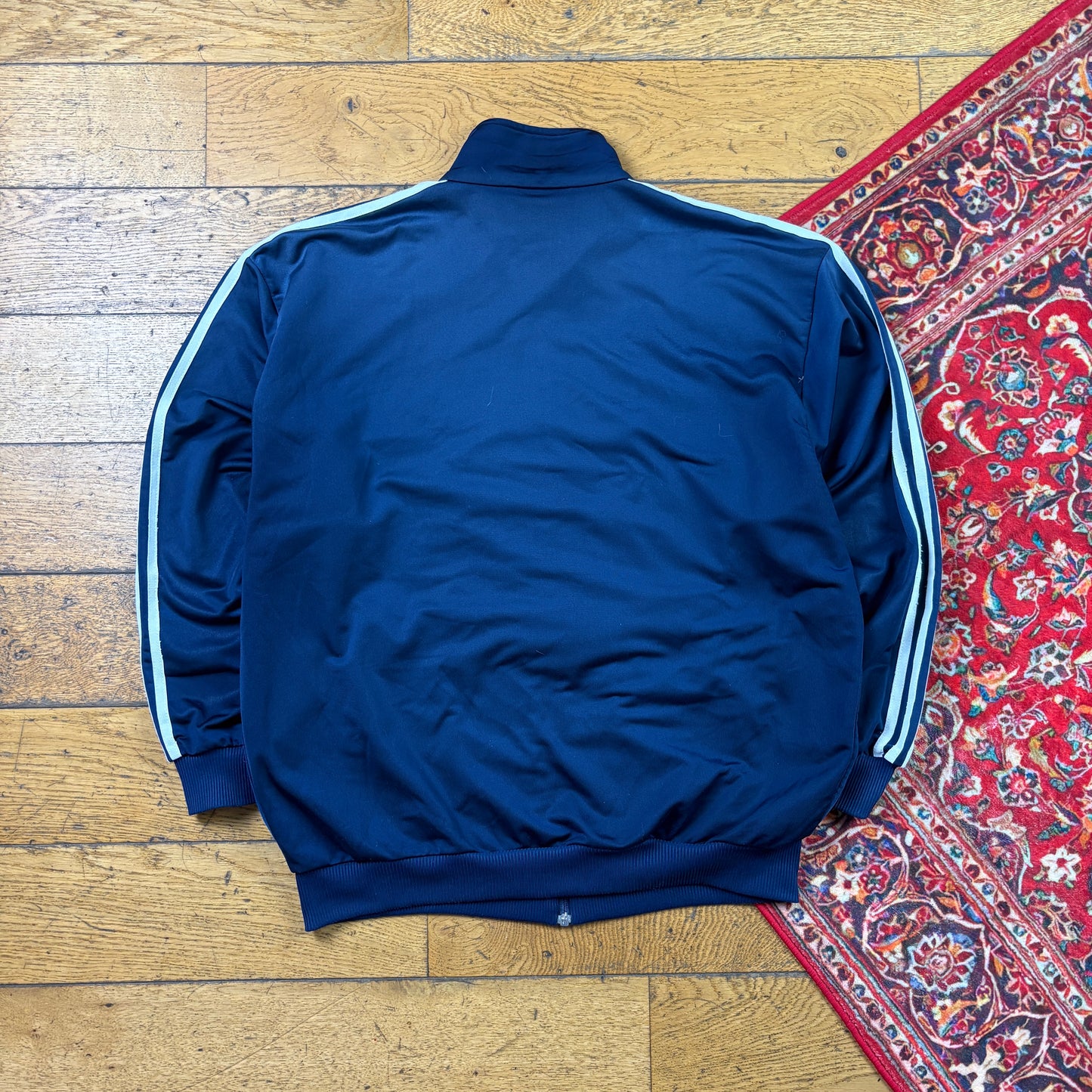 Vintage 80s Adidas Navy Tracksuit Track Shell Windbreaker Jacket - L