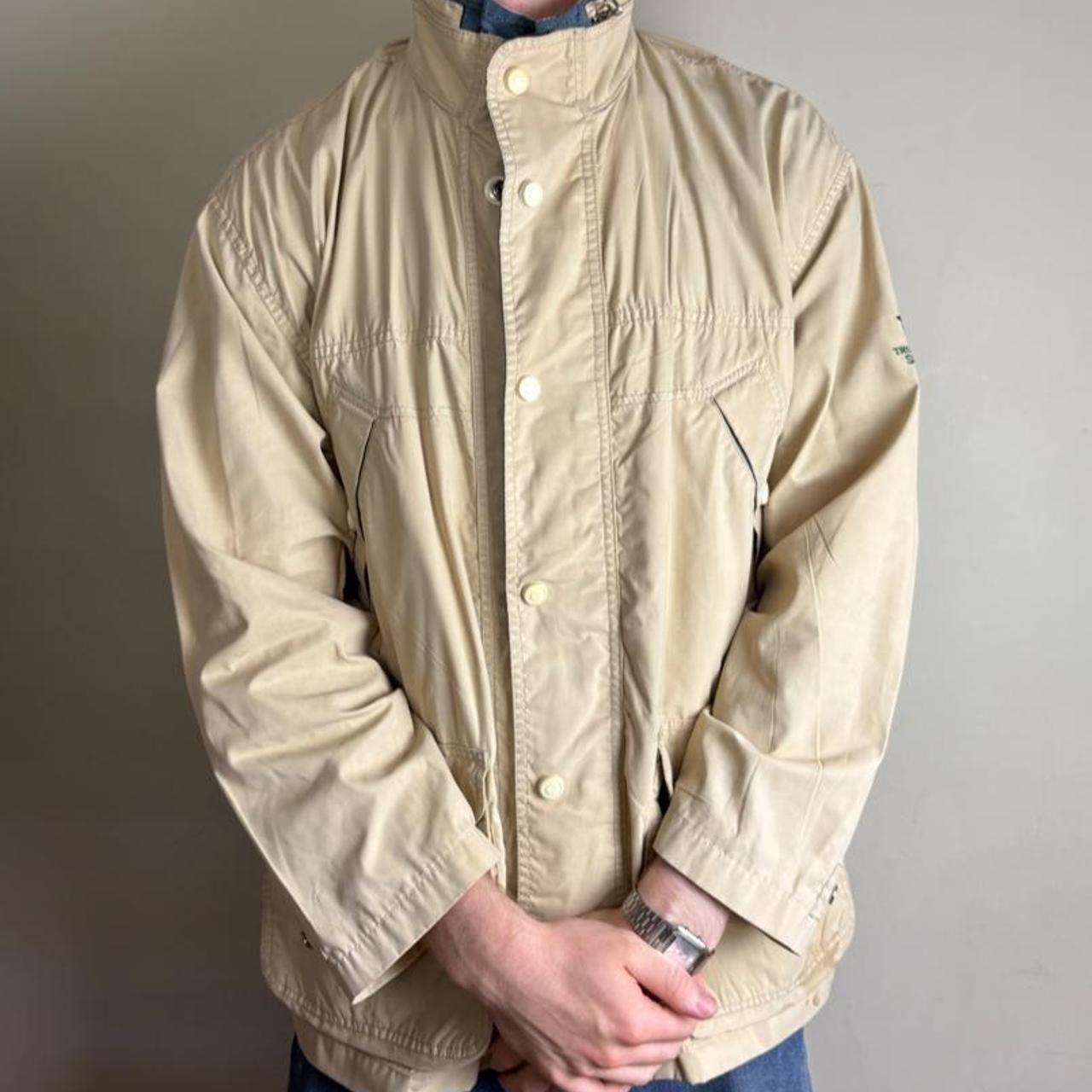 Vintage Trussardi Cream Workwear Chore Utility Jacket - XL