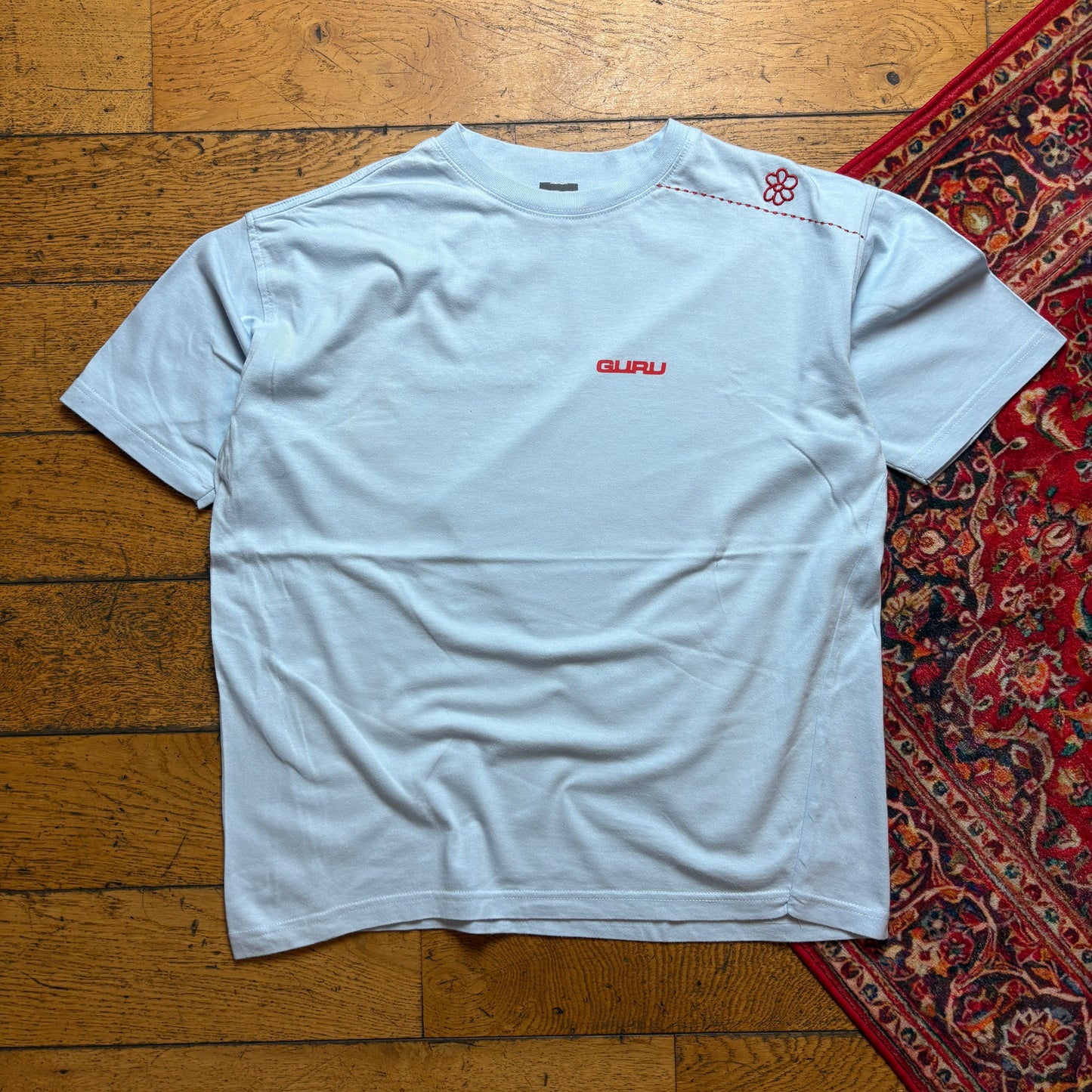 Vintage Guru Surfwear Blue Graphic T-Shirt - L