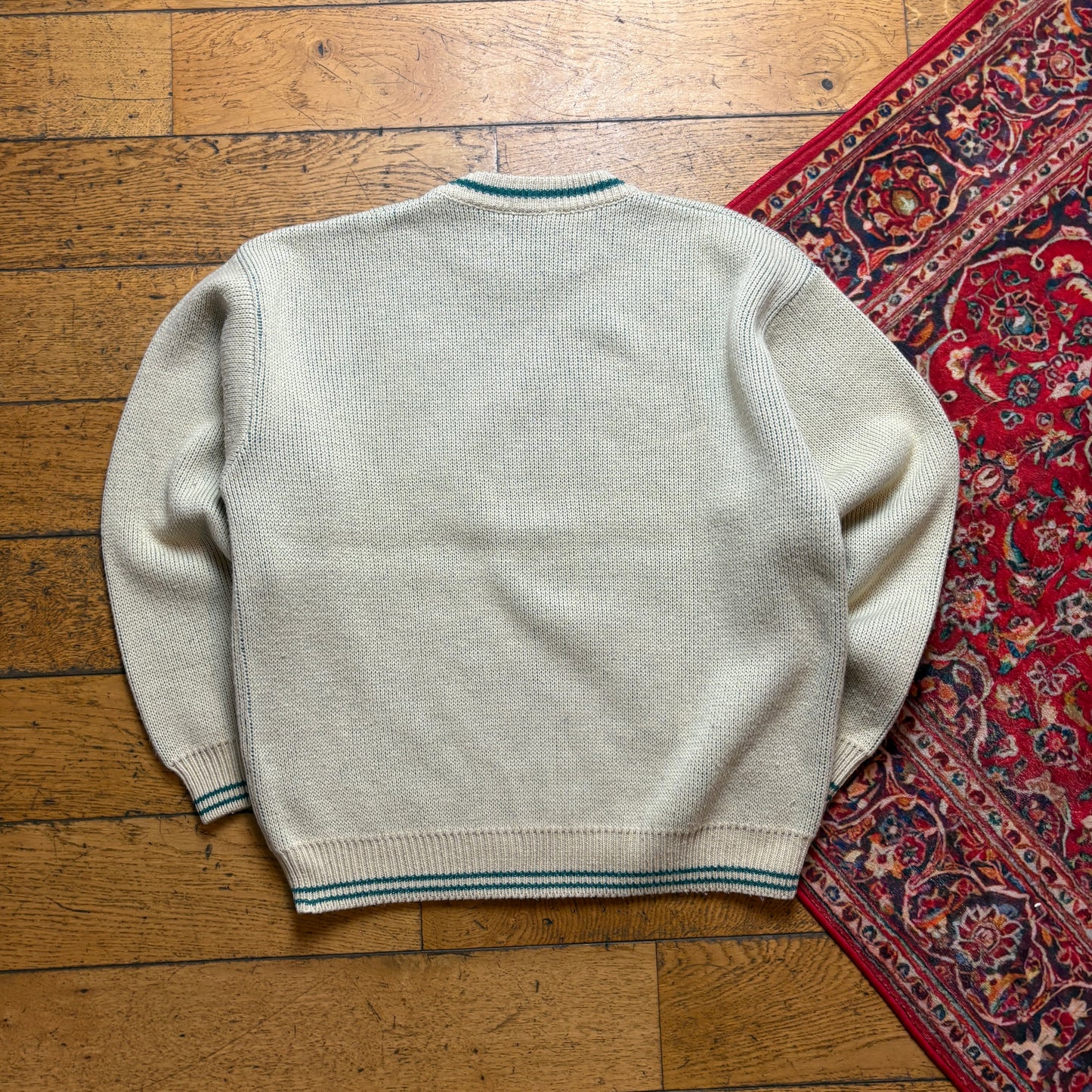 Vintage Unlimited Cream Chunky Knit Jumper - 38