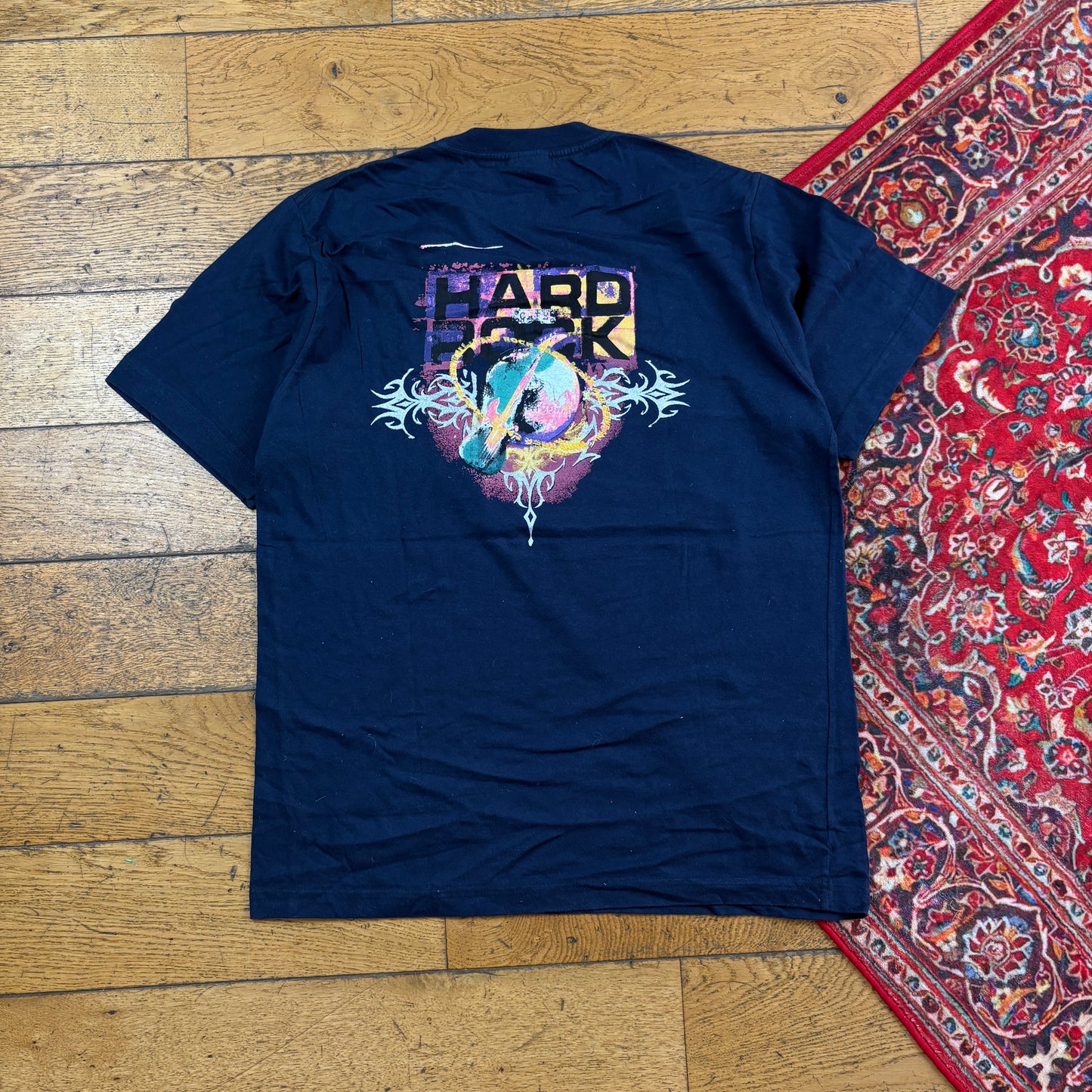 Vintage Hard Rock Cafe Navy Graphic T-Shirt - S