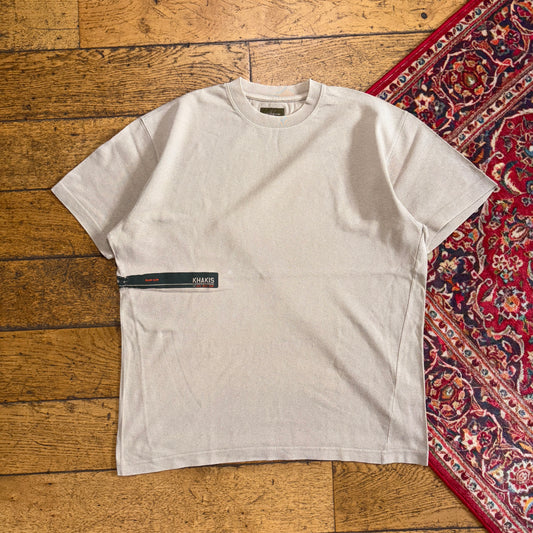 Vintage Calvin Klein Cream Graphic T-Shirt - M
