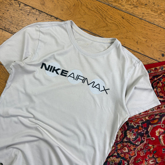 Vintage Y2K Nike Air Max Cream White Graphic T-Shirt - XS