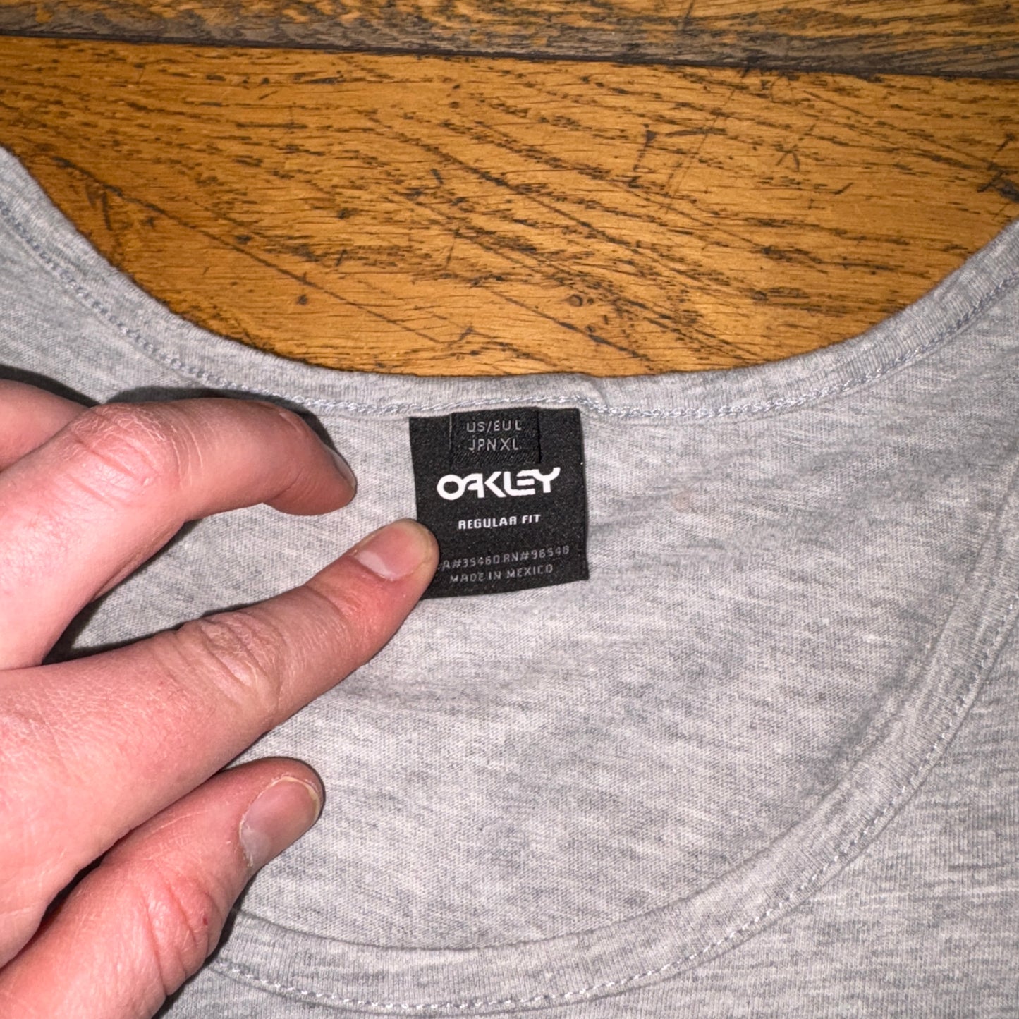 Vintage Oakley Grey Graphic Vest T-Shirt - S