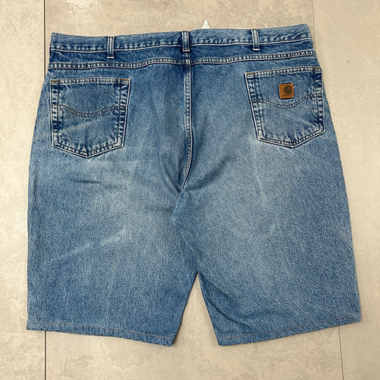 Vintage Carhartt Workwear Baggy Blue Carpenter Shorts - 44