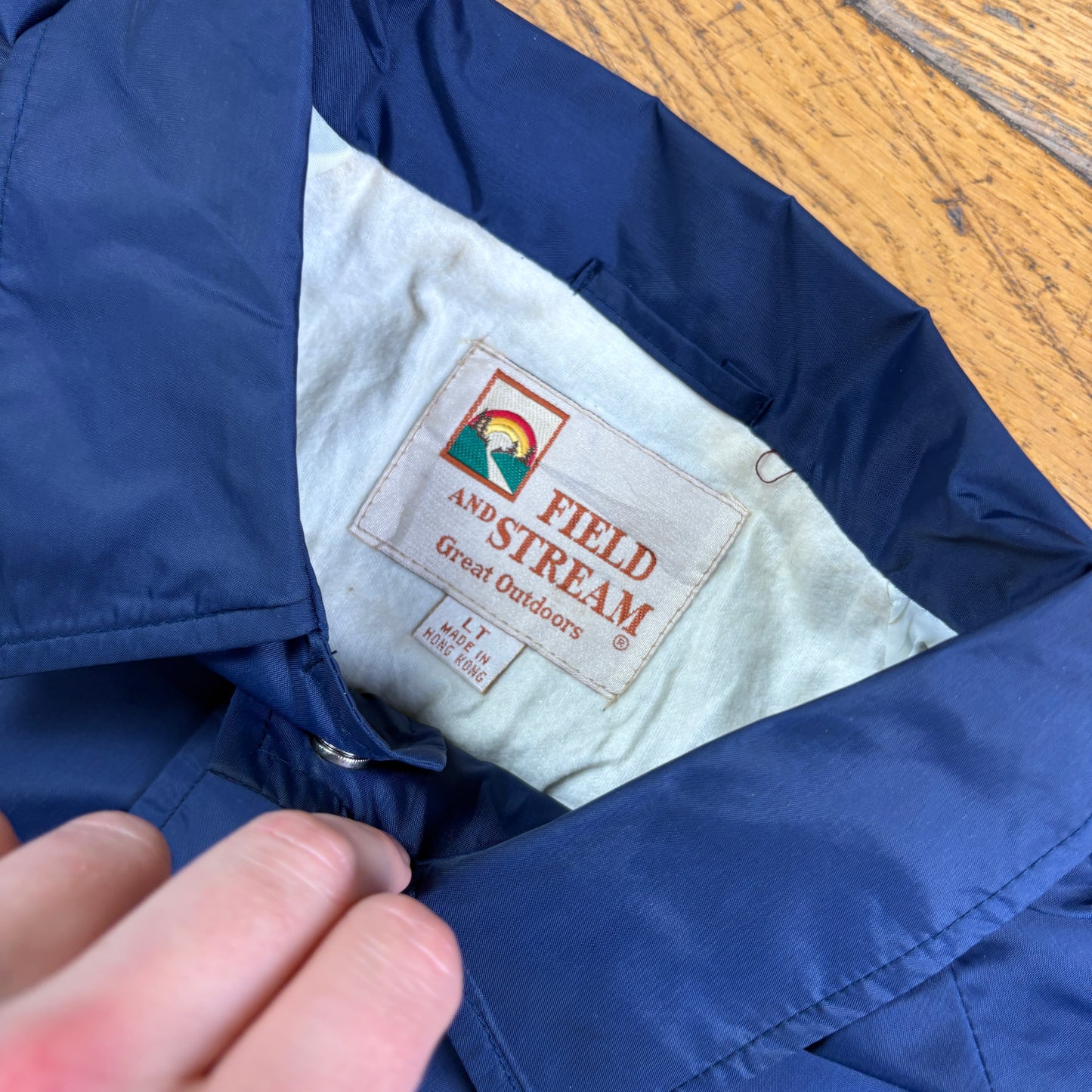 Vintage Navy Nylon Coach Harrington Jacket - L