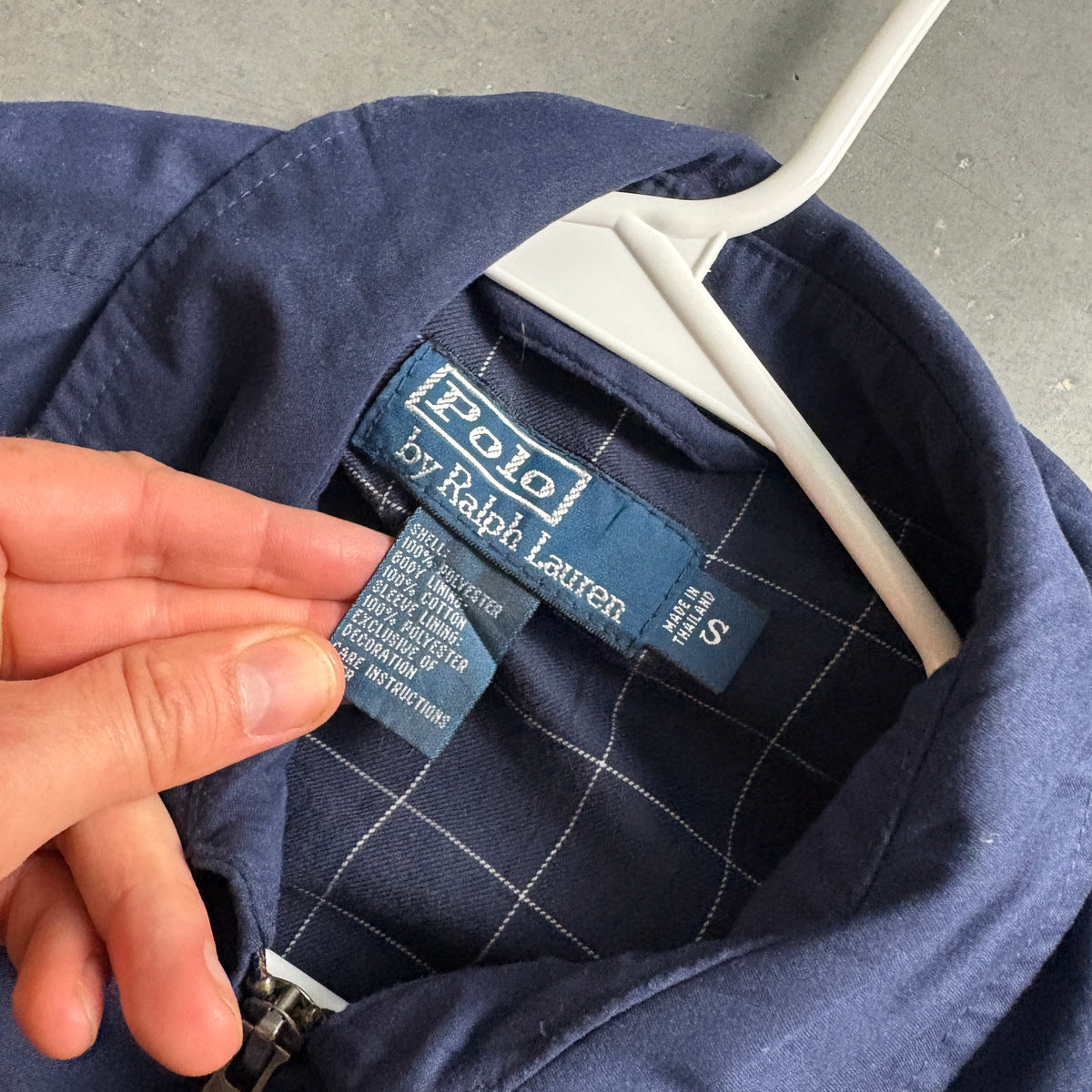 Vintage Ralph Lauren Navy Harrington Jacket - S