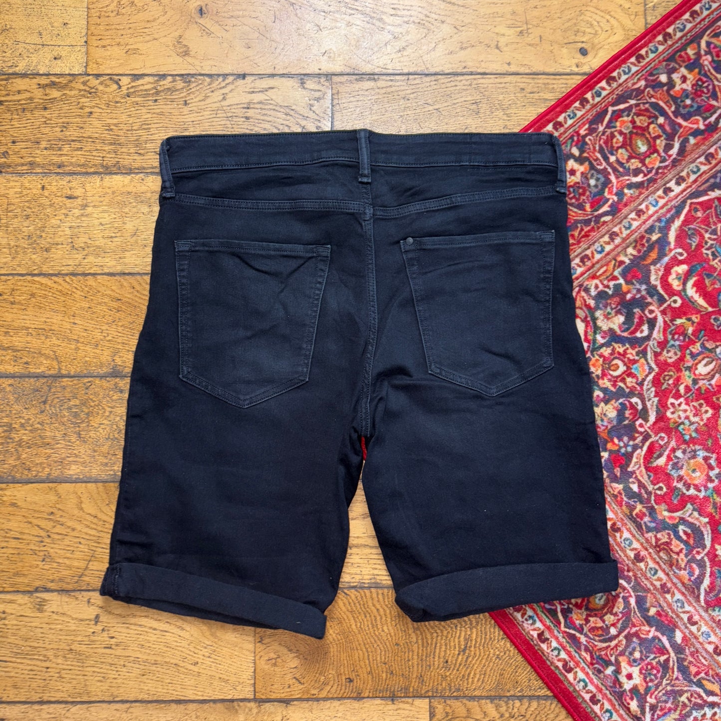 H & M Black Denim Shorts - 38