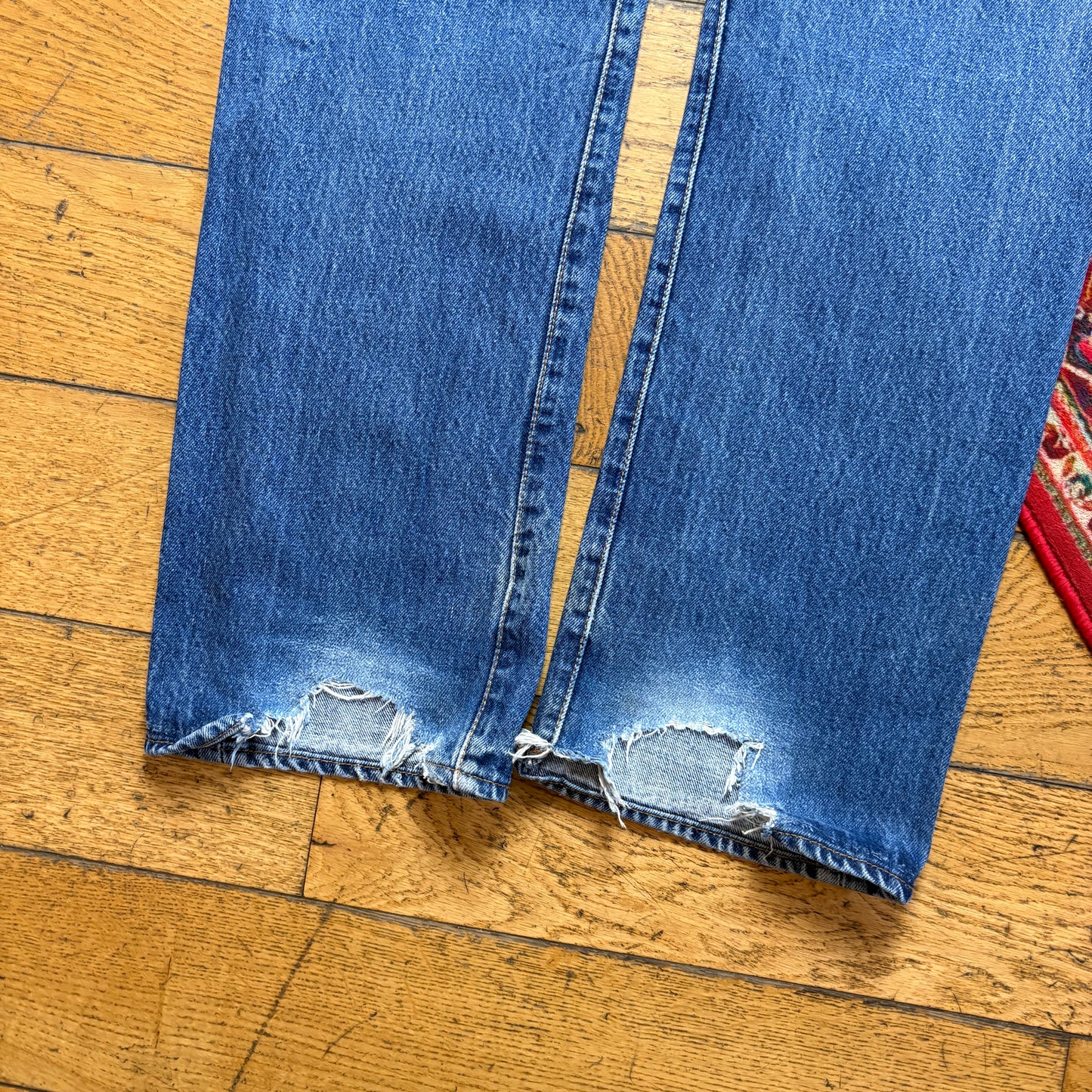 Vintage Levis 501 Straight Blue Denim Jeans - 36R