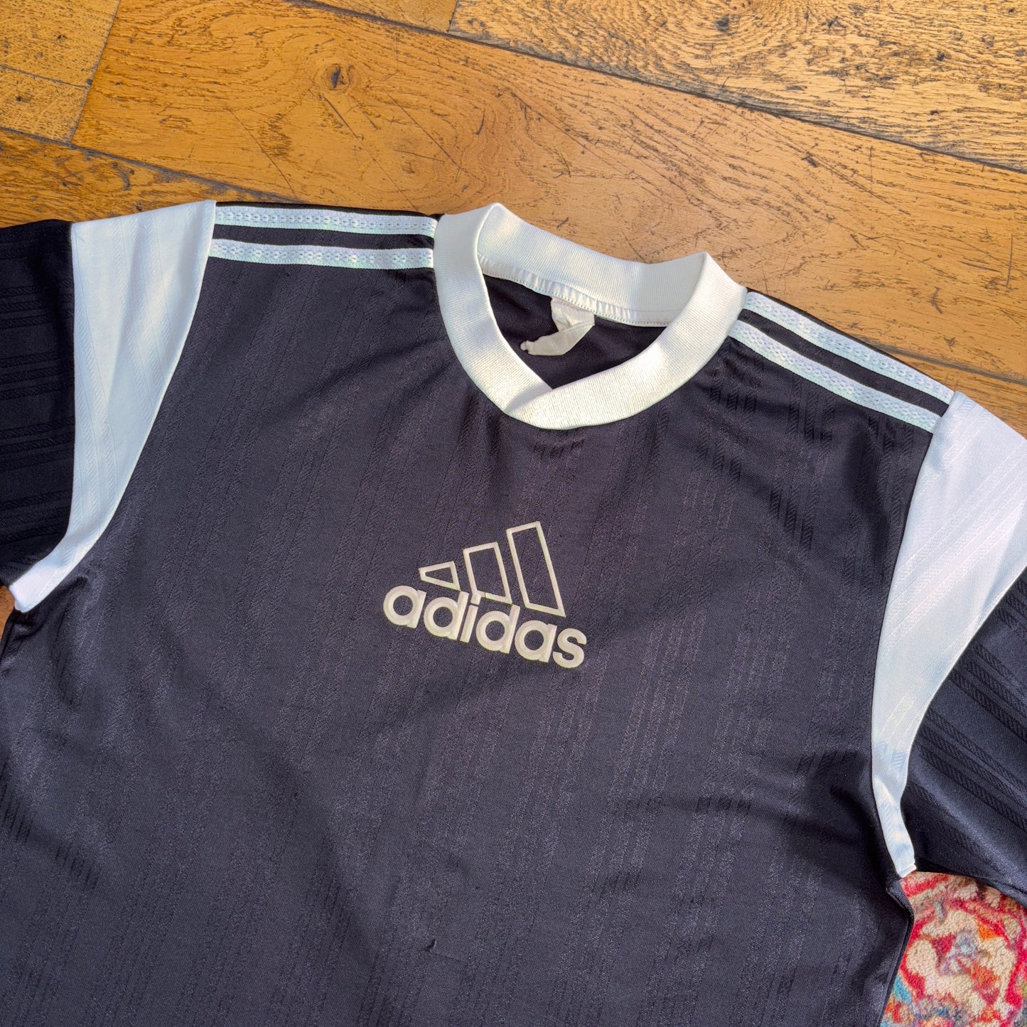 Vintage Adidas Black Sports Graphic T-Shirt - S