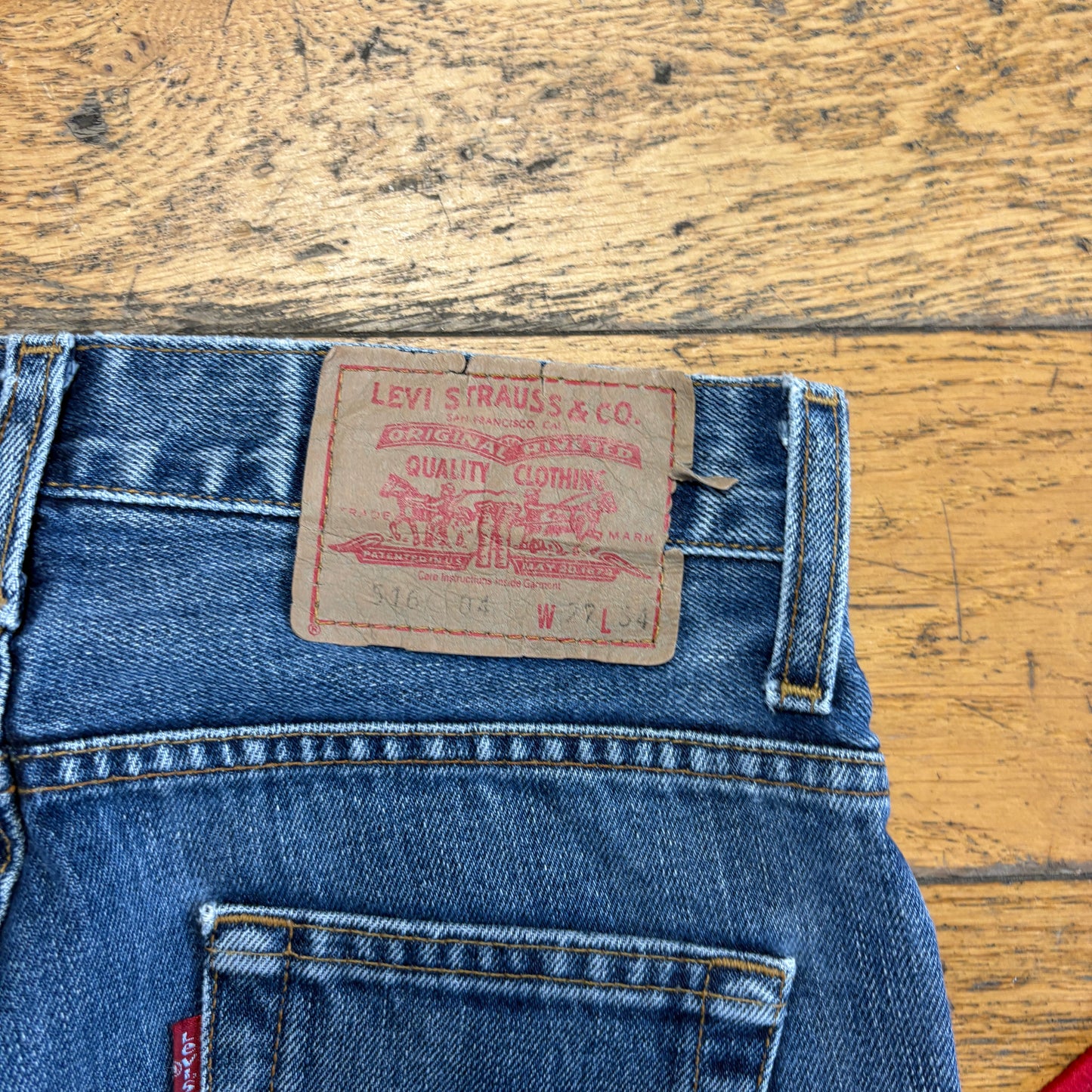 Vintage Levis 516 Bootcut Blue Denim Jeans - Size 8/10