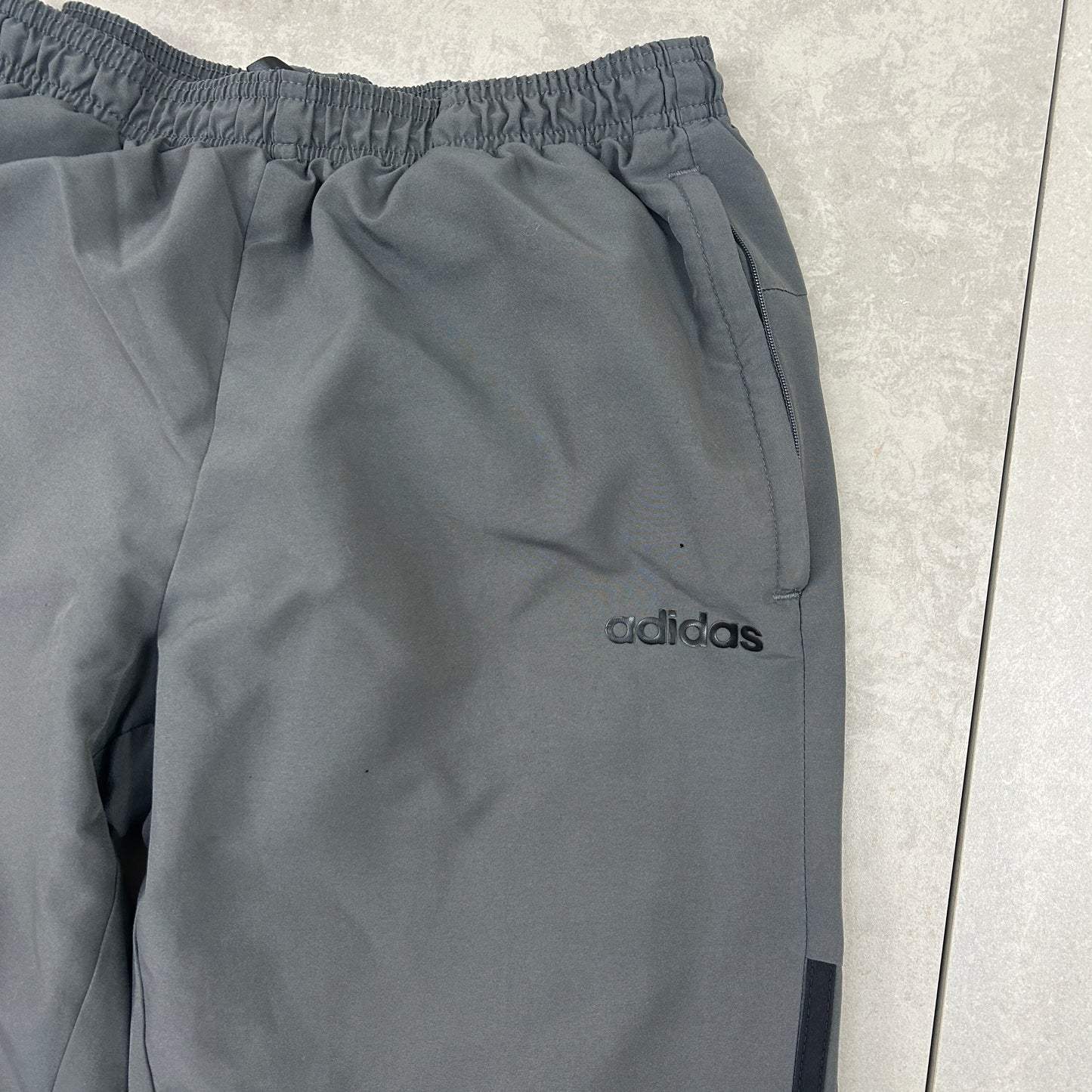 Vintage Adidas Grey Baggy Tracksuit Sweatpants Track Pants Bottoms - XS