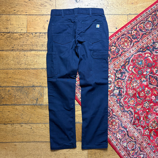 Vintage Carhartt Workwear Carpenter Navy Slim Trousers - 30S