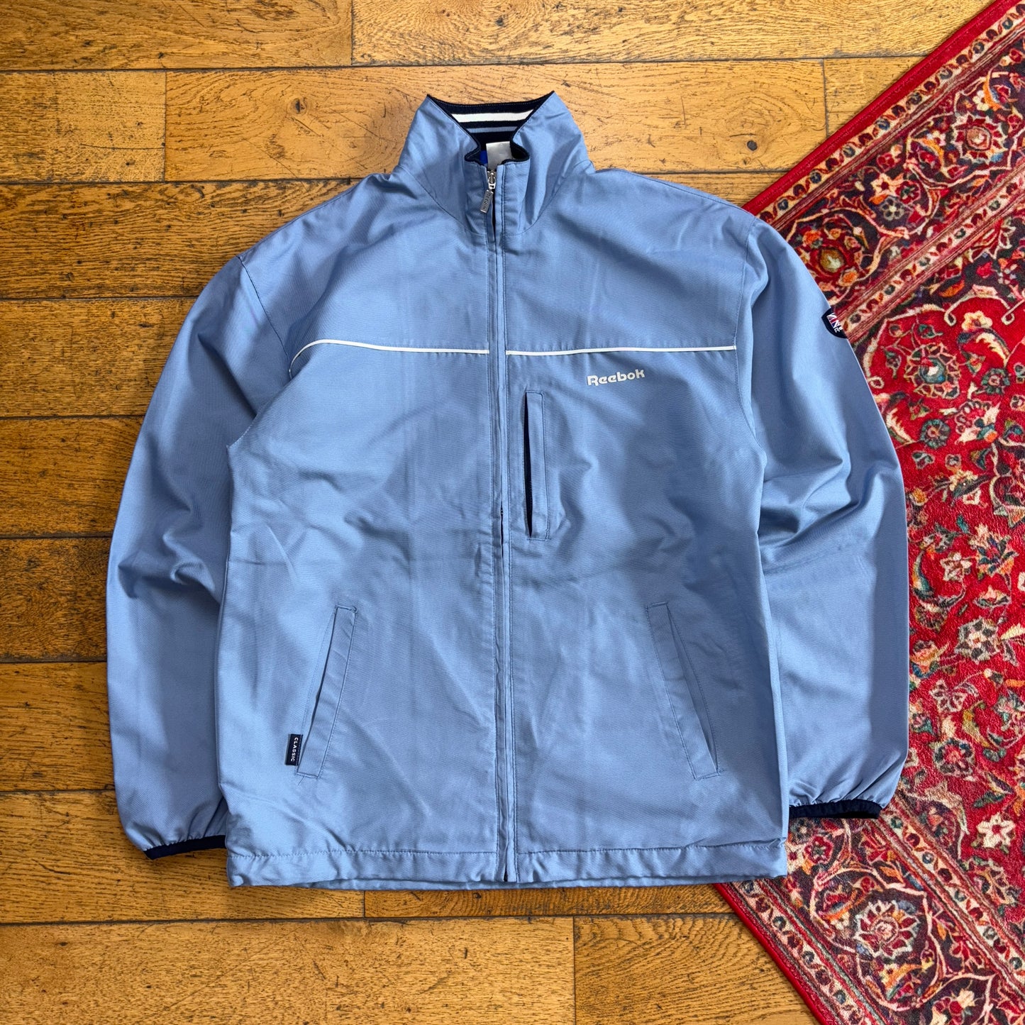 Vintage Reebok Blue Tracksuit Track Shell Windbreaker Jacket - M