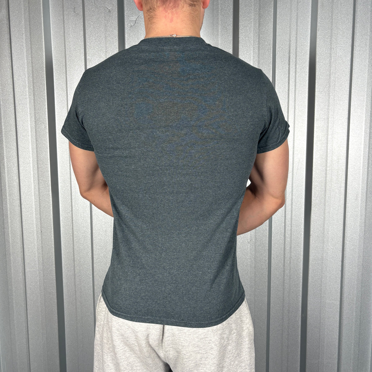 Thrasher Grey Flames Skate Graphic T-Shirt - XS