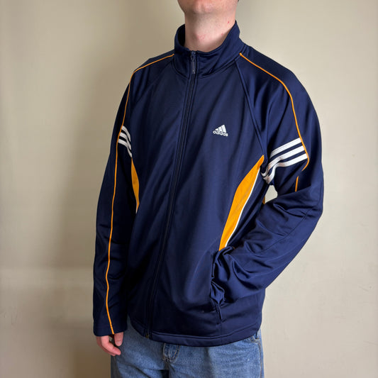 Vintage Adidas y2k Swoosh Navy Track Jacket - M