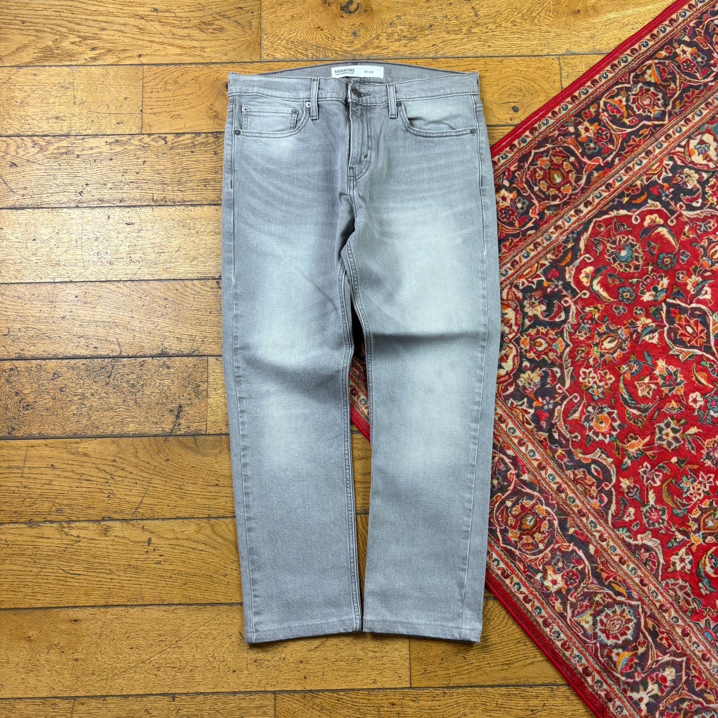 Vintage Levis Slim Grey Denim Jeans - 32
