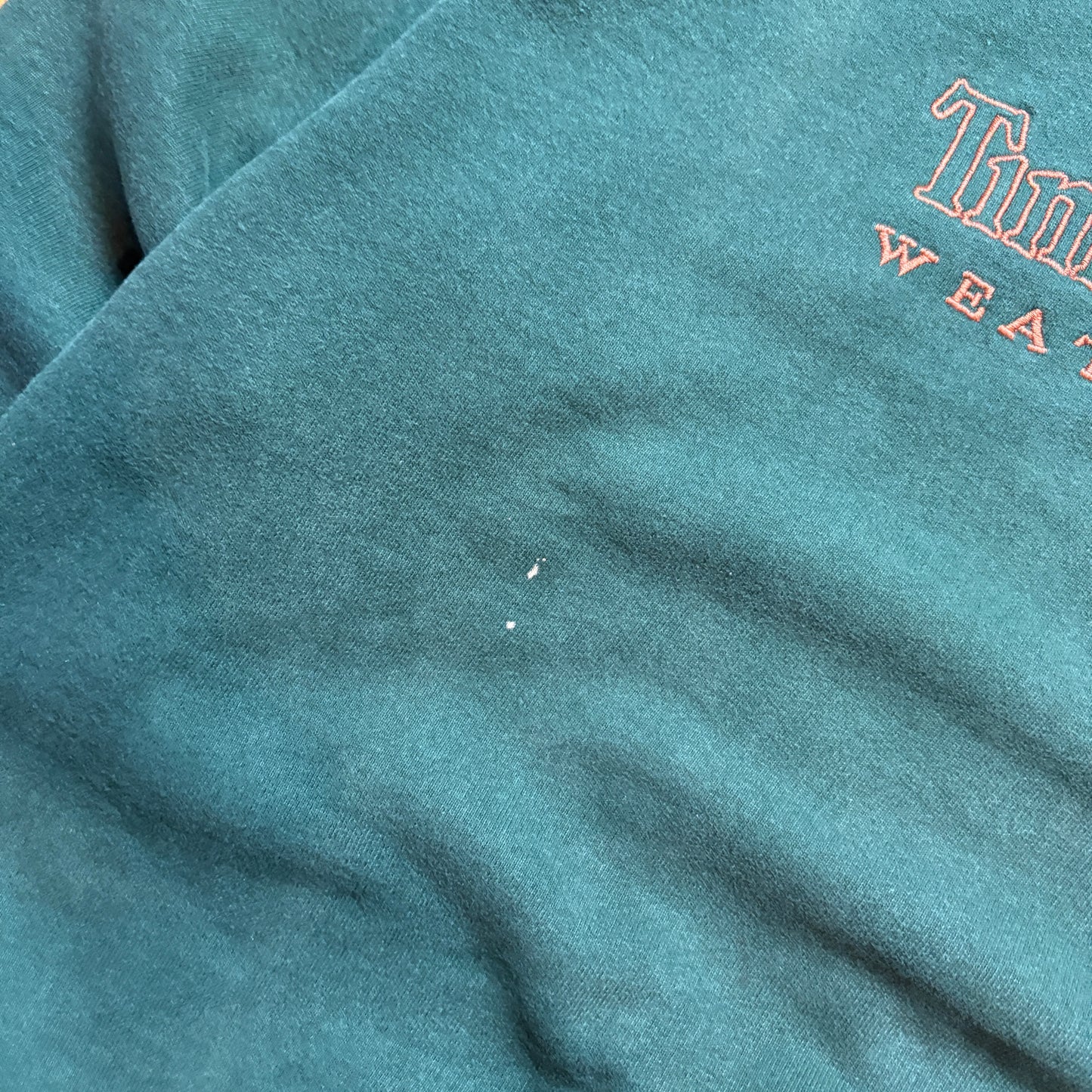 Vintage 90s Timberland Green Embroidered Sweatshirt - XL