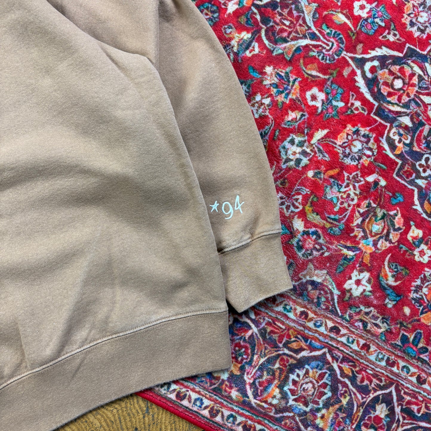Vintage Supreme Brown Embroidered Sweatshirt - L