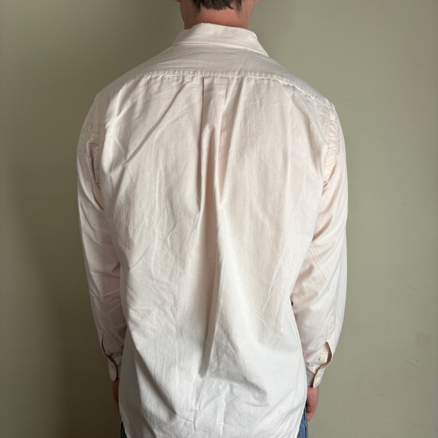 Vintage Ralph Lauren Light Pink Embroidered Shirt - XL