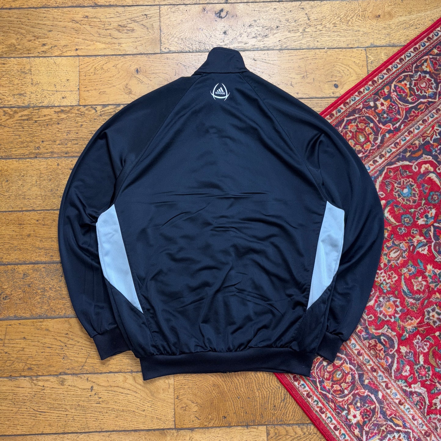 Vintage Adidas Black Tracksuit Track Shell Windbreaker Jacket - M