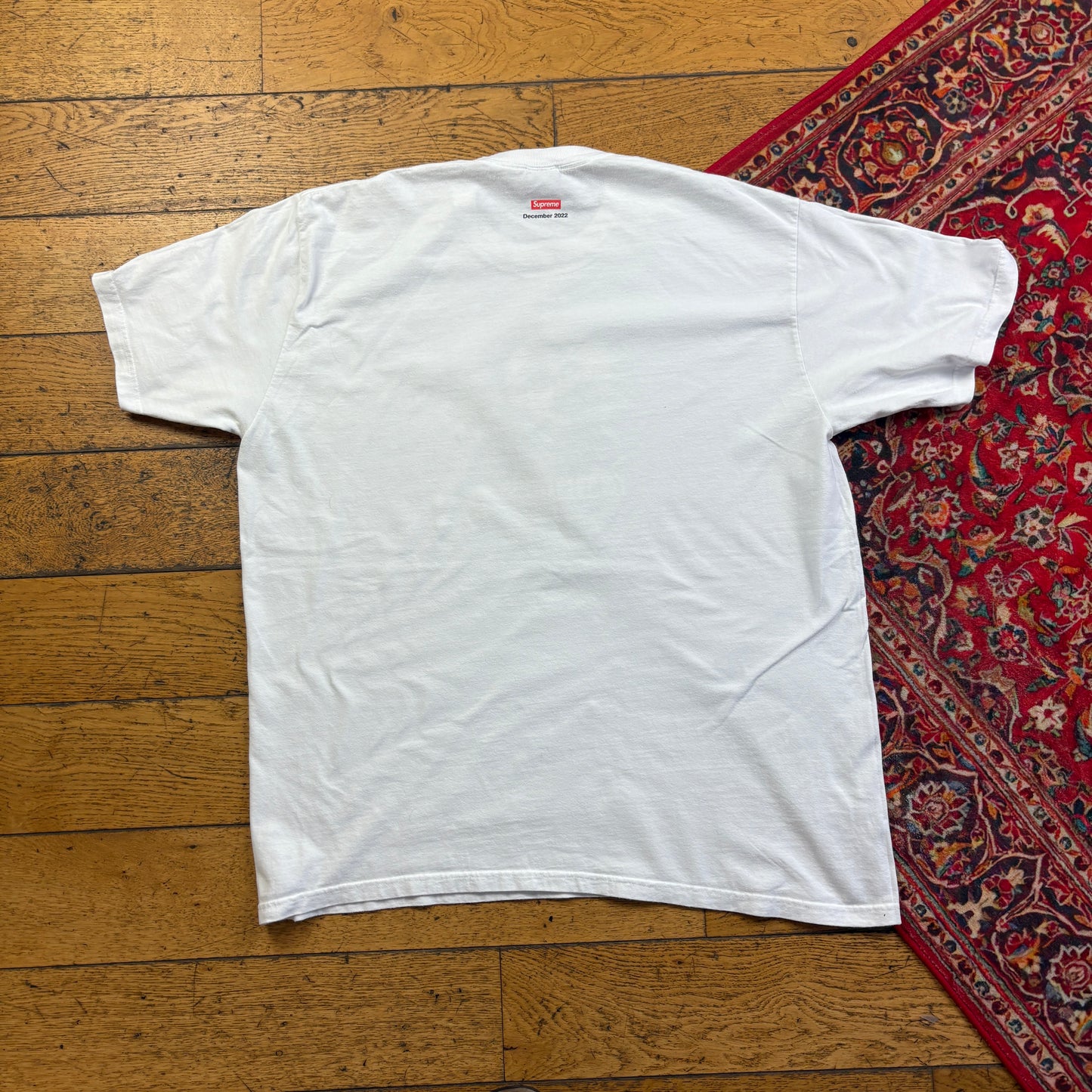 Supreme Christmas White Graphic T-Shirt - XL