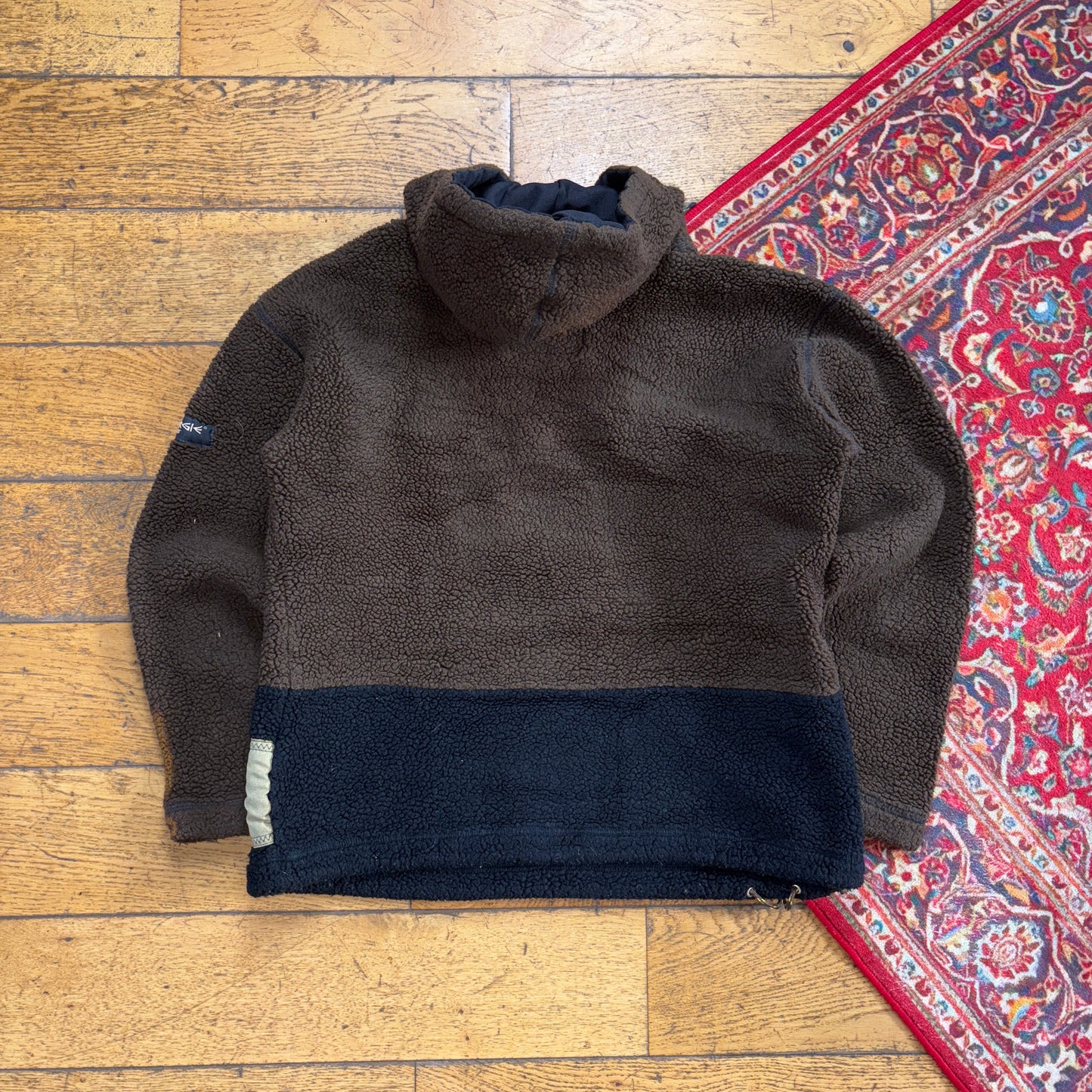 Vintage Energie Skate Brown Fleece Hoodie Sweatshirt - S