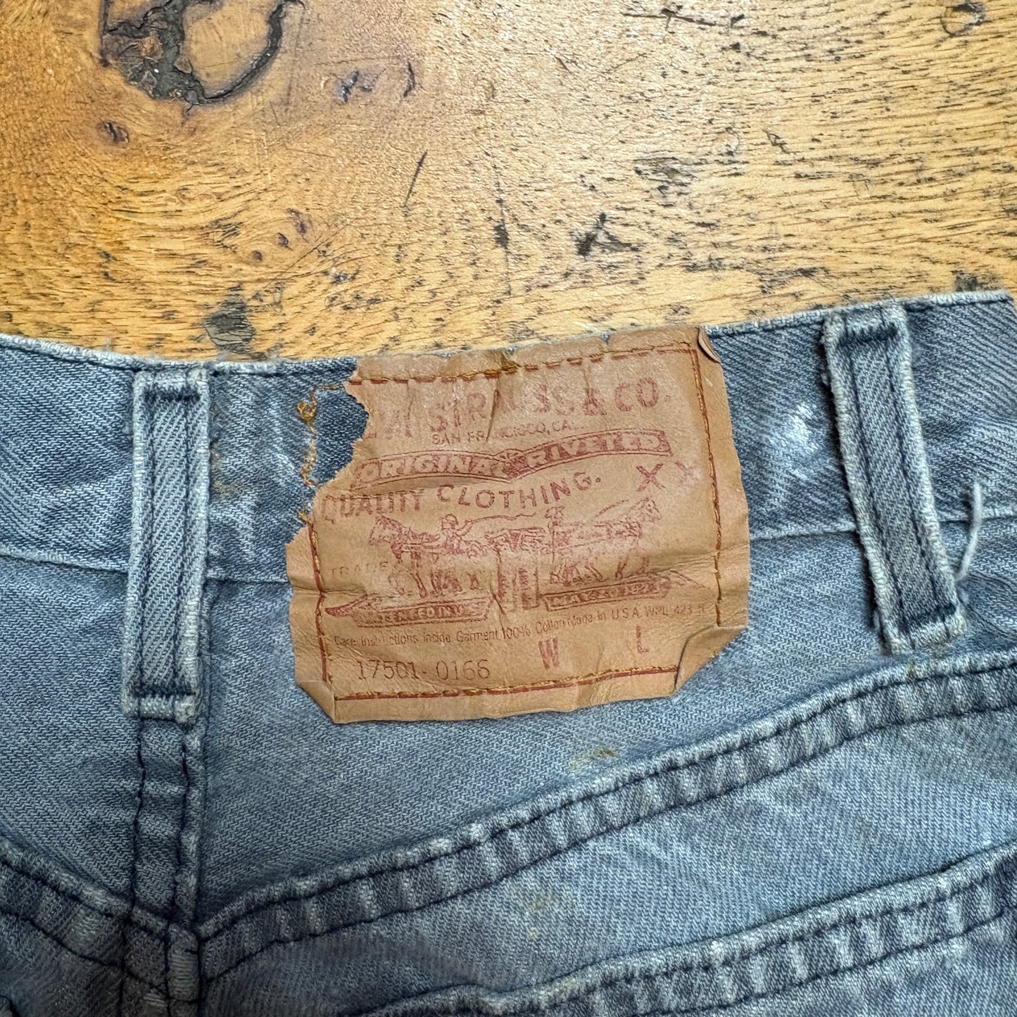 Vintage Levis Womens Grey Tapered Denim Jeans - Size 6