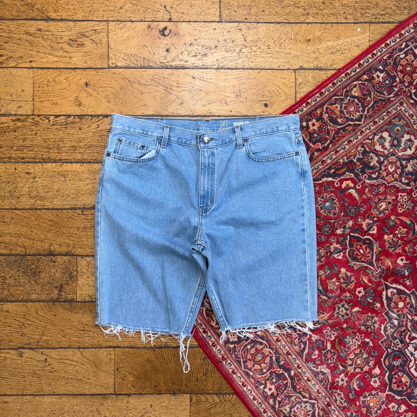 Vintage Blue Denim Cut off Y2K Jeans Shorts Jorts - 42