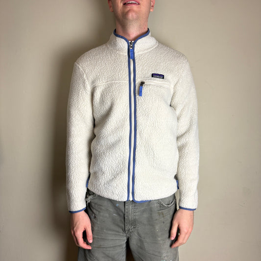 Vintage Patagonia Cream White Teddy Bear Fleece Jumper Jacket - L
