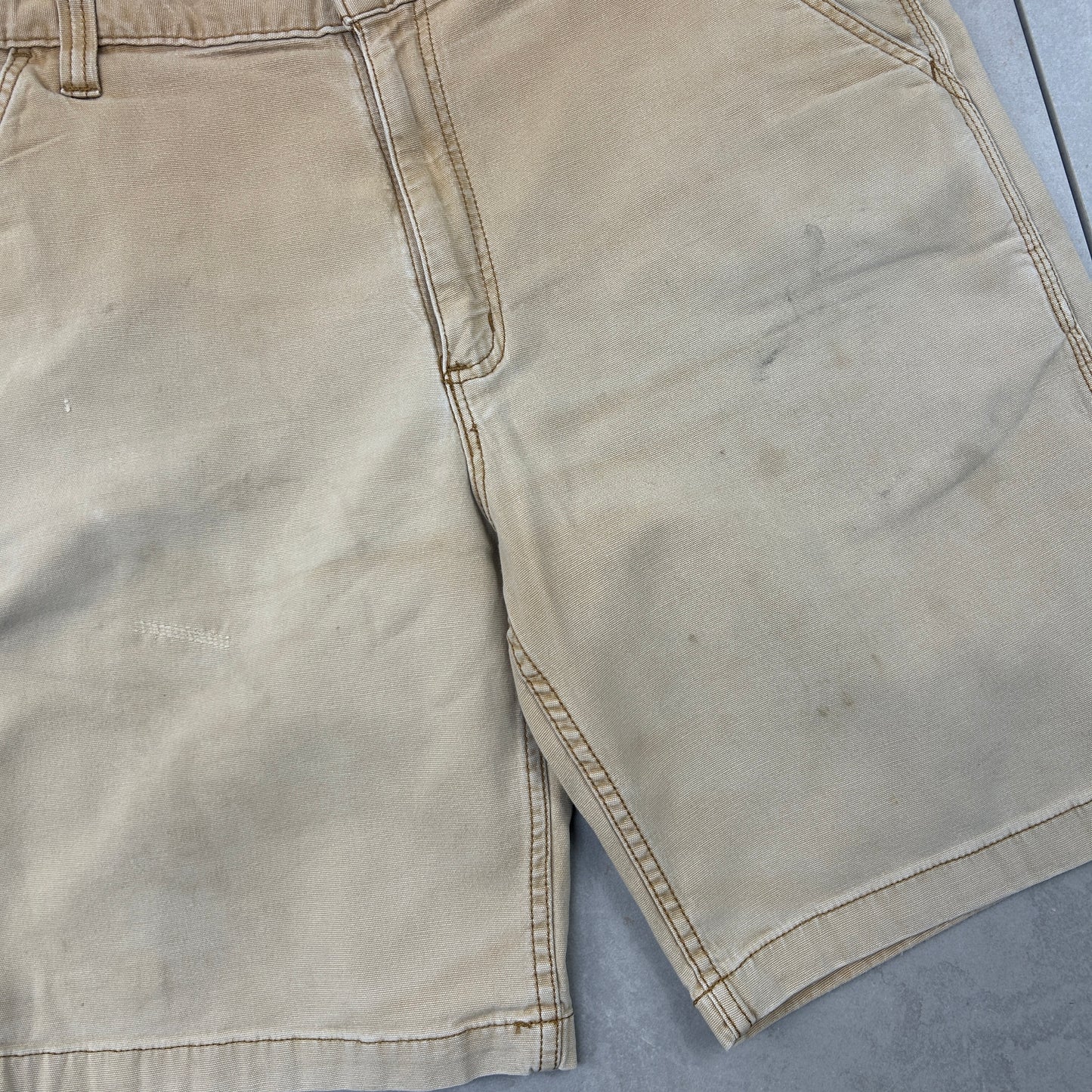 Vintage Carhartt Workwear Baggy Brown Carpenter Shorts - 38