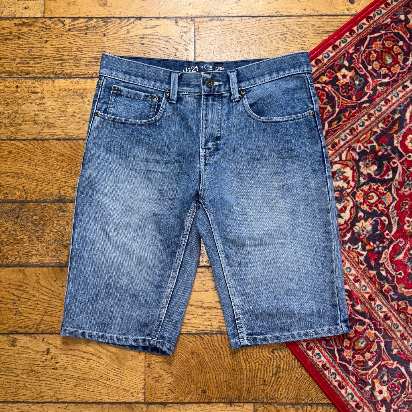 Vintage Blue Denim Shorts - 32