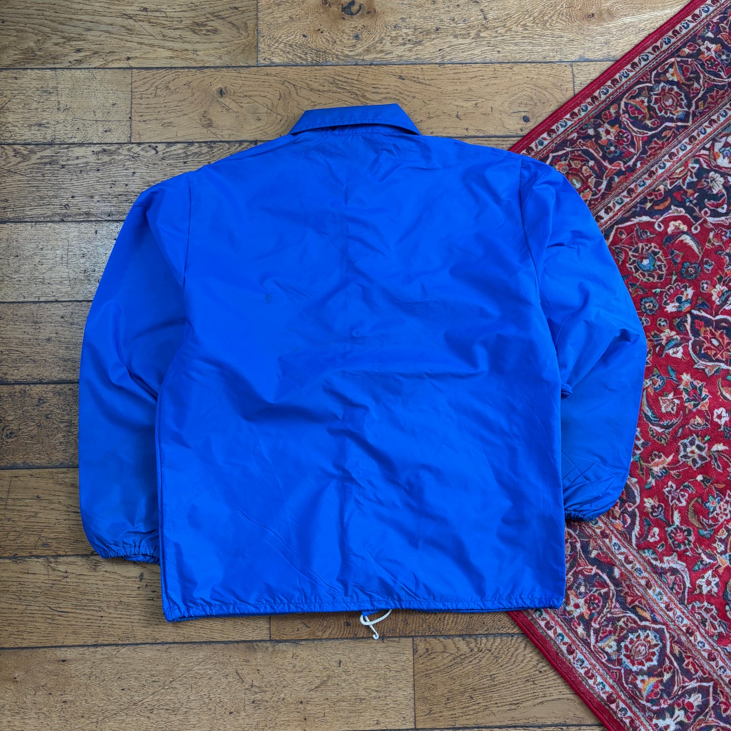 Vintage Blue Nylon Coach Harrington Jacket - L