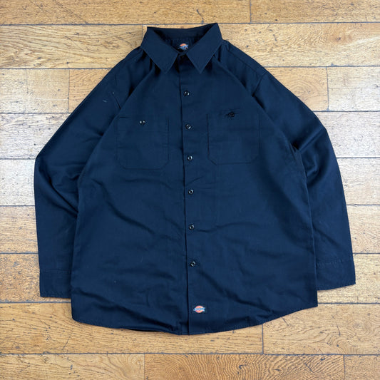 Vintage Dickies Black Workwear Shirt - XL
