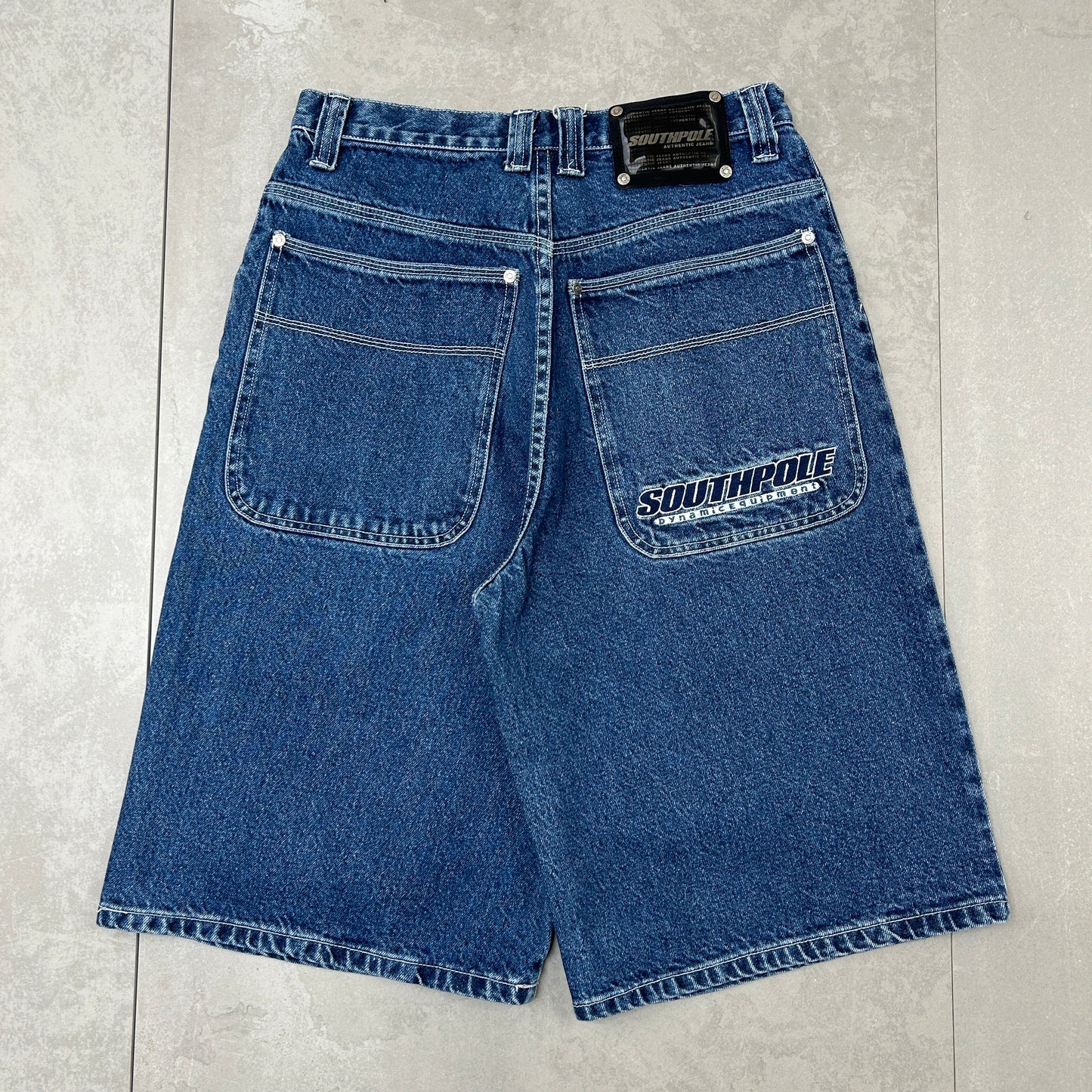 Vintage Southpole Embroidered Hip Hop Baggy Blue Shorts Jorts - 30