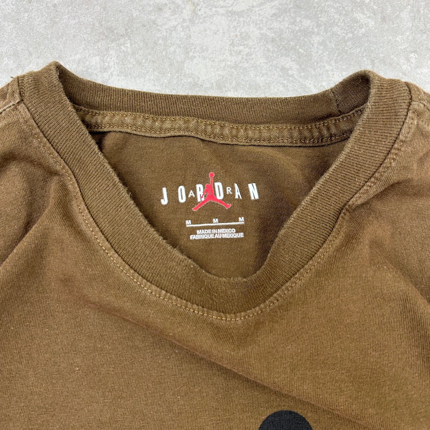 Vintage 00s Nike Jordan Brown T-Shirt - M