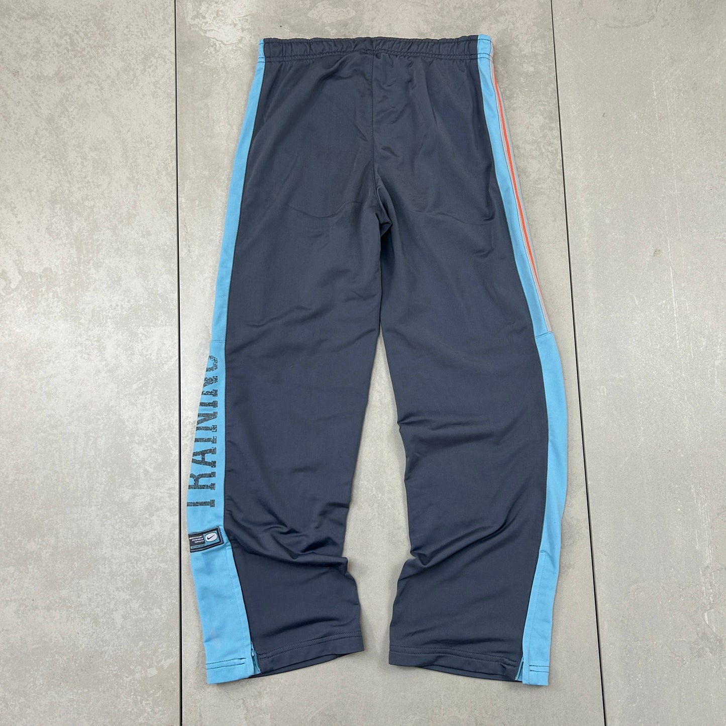 Vintage Nike Grey Baggy Tracksuit Sweatpants Track Pants Bottoms - S