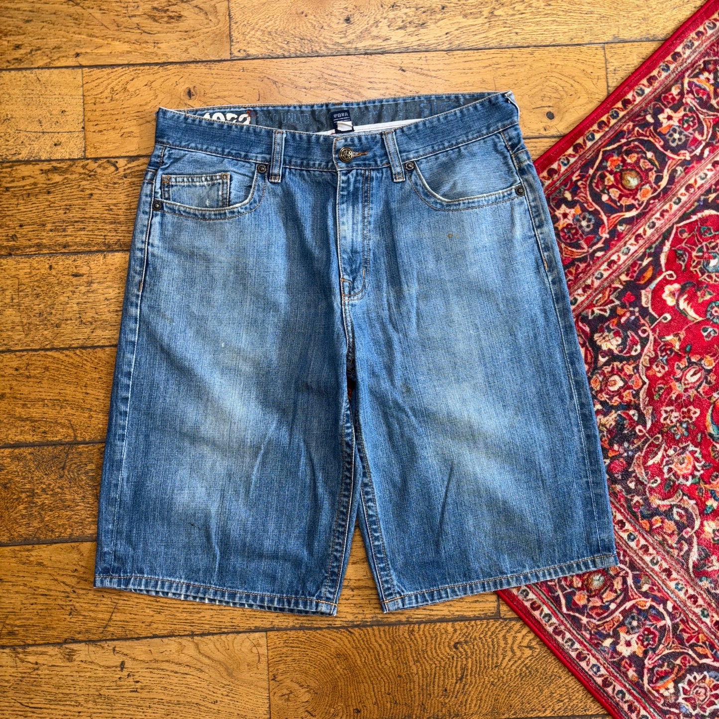 Vintage Ecko UNLTD Embroidered Blue Hip Hop Baggy Shorts Jorts - 38