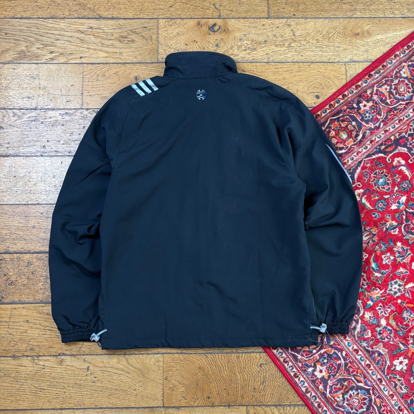 Vintage Adidas Black Tracksuit Track Shell Windbreaker Jacket - M