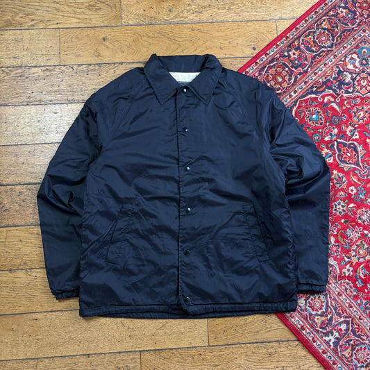 Vintage Black Nylon Coach Harrington Jacket - L