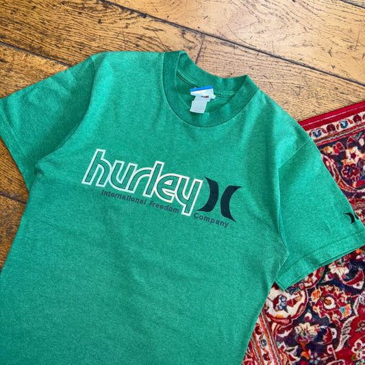 Vintage Hurley Green Surfwear Womens Graphic T-Shirt - XS