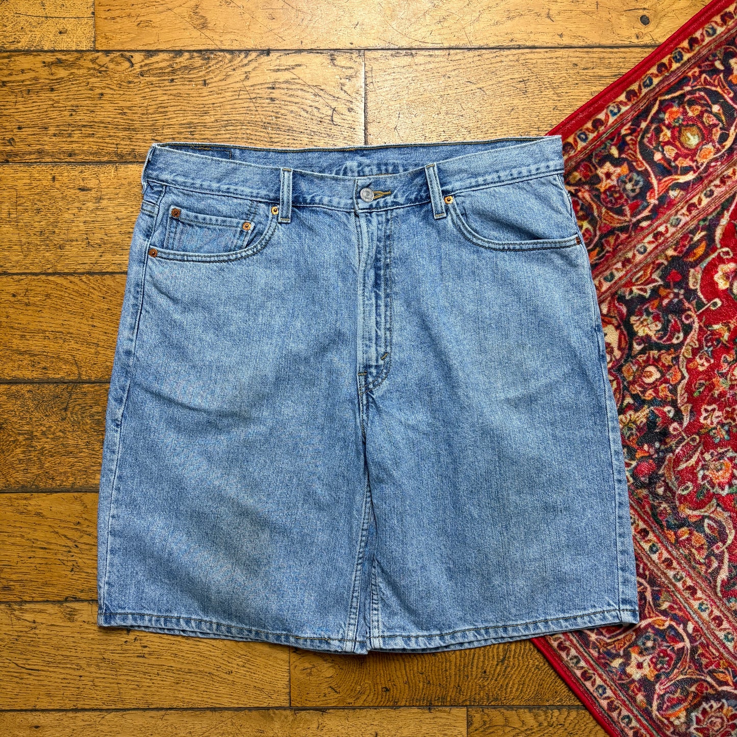 Vintage Levis 550 Blue  Baggy Denim Shorts - 36