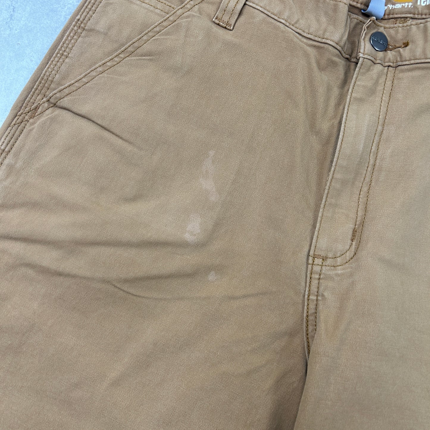 Vintage Carhartt Workwear Baggy Brown Carpenter Shorts - 38