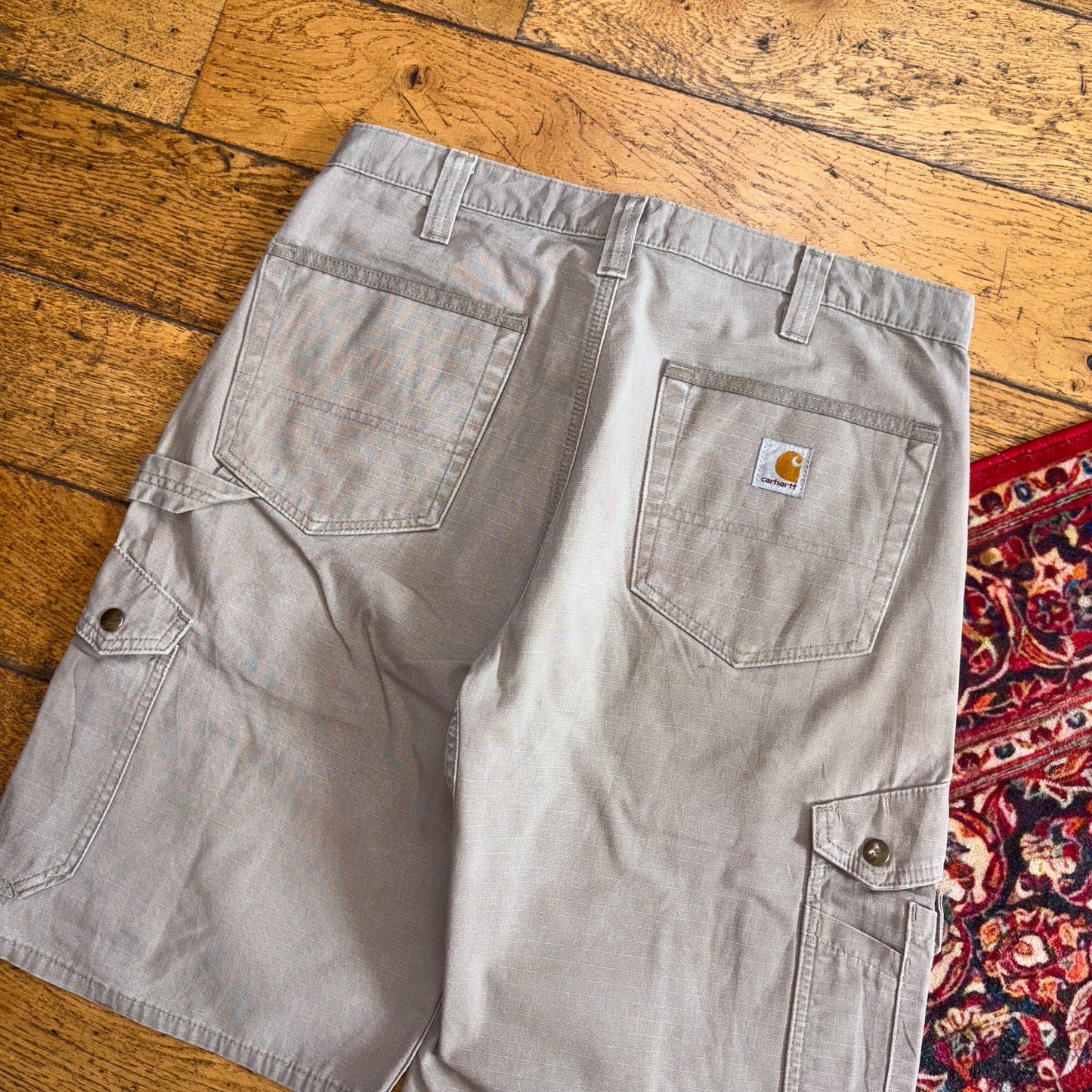 Vintage Carhartt Brown Workwear Baggy Carpenter Shorts - 34